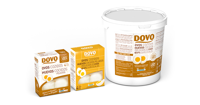 huevos cocidos sin cáscara